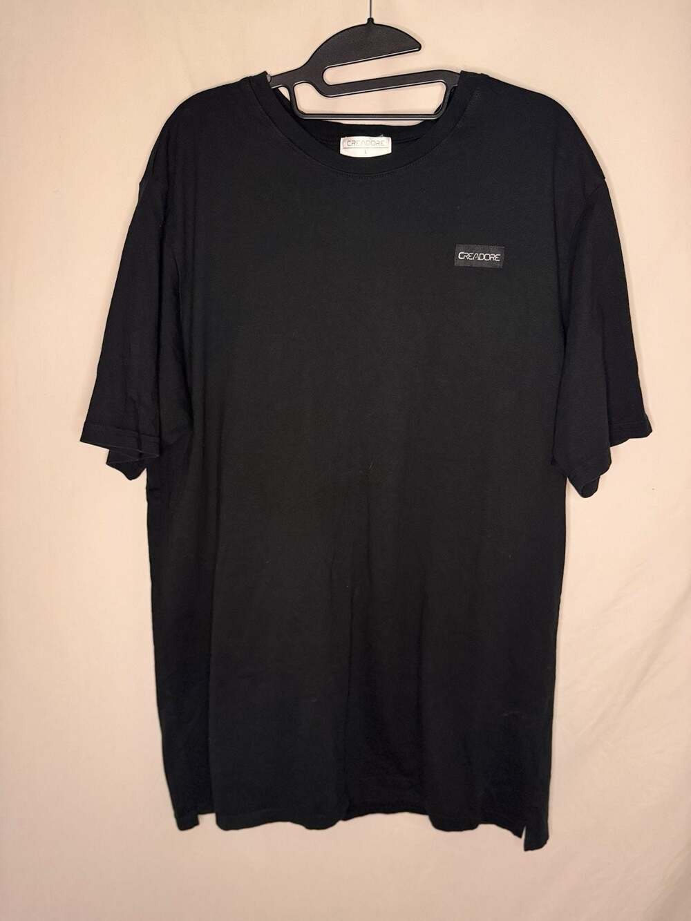 Creadore Black Graphic Logo T-Shirt Size L